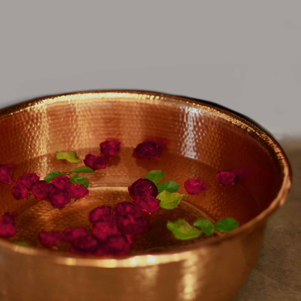 Hand-Hammered Copper Pedicure Bowl